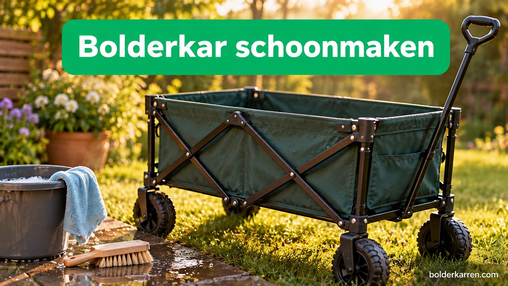 Bolderkar schoonmaken
