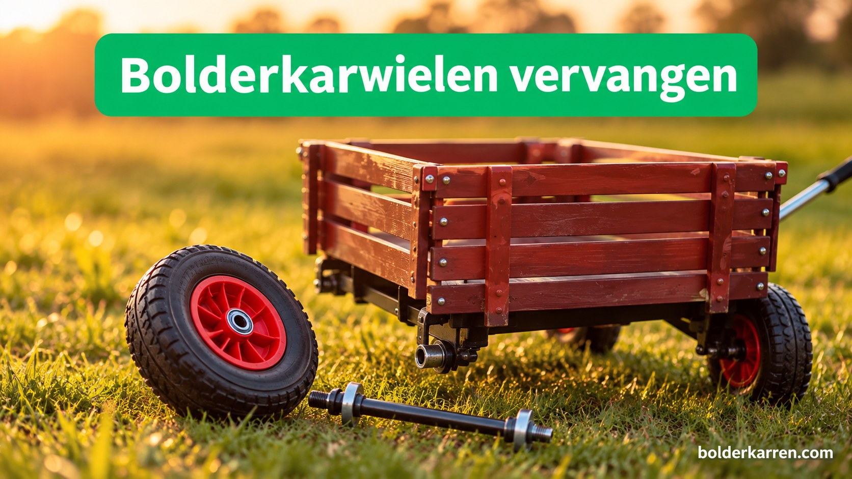 Bolderkarwielen vervangen