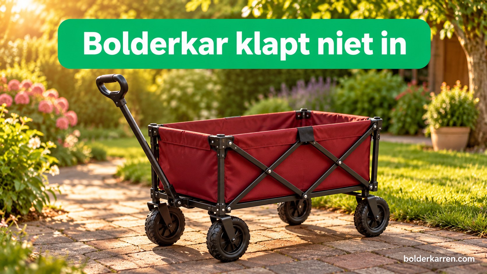Bolderkar klapt niet in