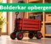 Bolderkar opbergen