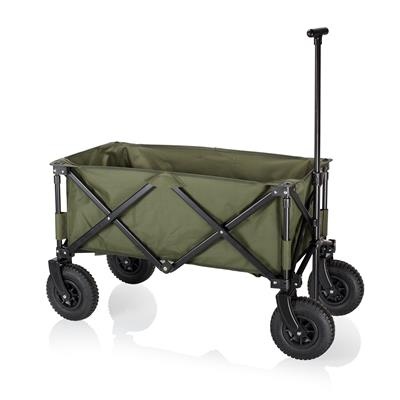 Groene Campart HC-0915 Fréjus opvouwbare bagagewagen met luchtbanden